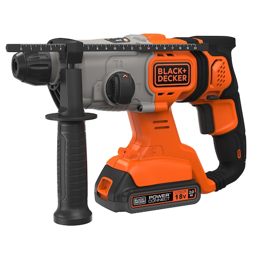 18V SDS-Plus Hammer Drill with 2.0Ah Battery, 1A Cup Charger in a kitbox